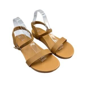 Secra Willow Arch Support Neutral Tan Leather Strappy Ankle Cute Casual Sandals